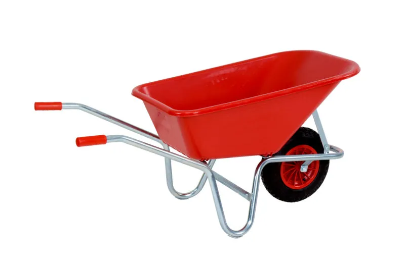 Schubkarre-SHUBKARRE-ROT-HOHLRAD-100LTR
