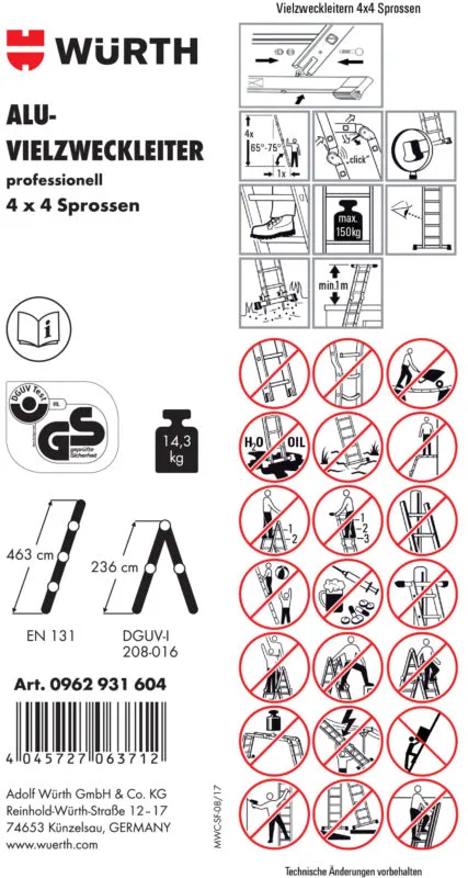 Zubehör-Leitern-ETIK-(F.VZWLEI