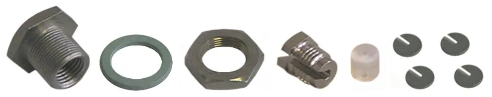 Stopfbuchsendurchführung mit Dichtung Silikon G1 M9x1 IG M12x0,75 AG