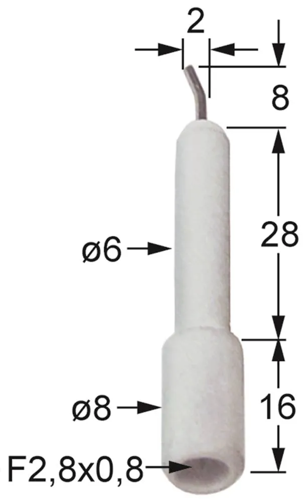 Zündelektrode für Lavasteingrill Fimar B115, B80, B50, Cookmax 243110