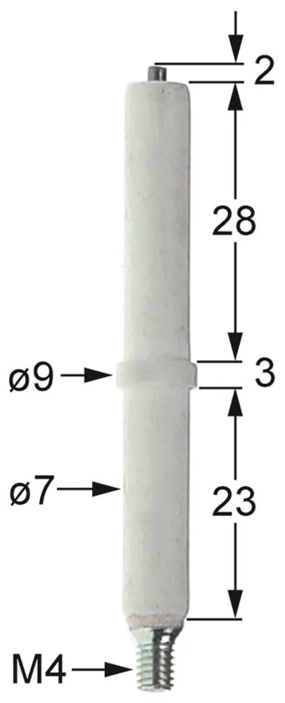 Zündelektrode für Baron SERIE 900, SERIE700, Mareno NT9FG12G, NT7FG12G