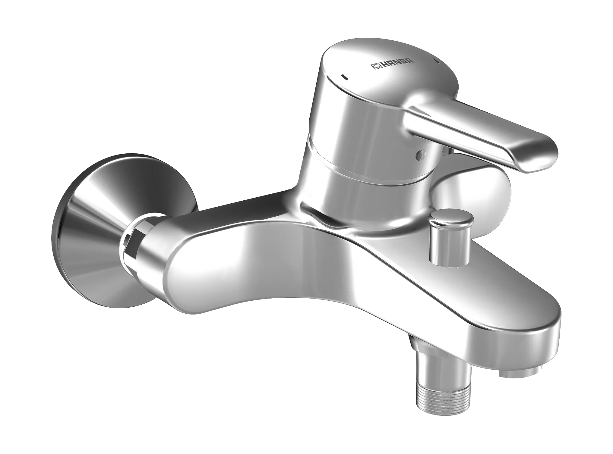 Hansa HANSATWIST Einhand-Wannen-Batterie, DN 15 (G 1/2) chrom 09742173