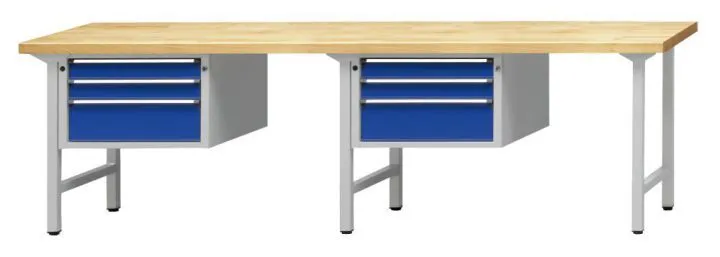 Anke Kombiwerkbank 633V Serie V 2800mm Buche Massiv Platte Art. 411.264