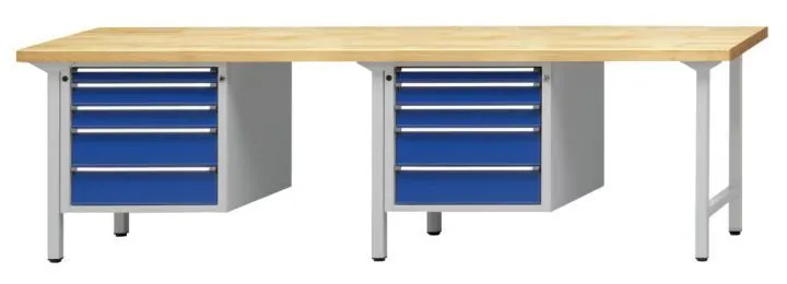 Anke Kombiwerkbank 733V Serie V 2800mm Buche Massiv Platte 411.328