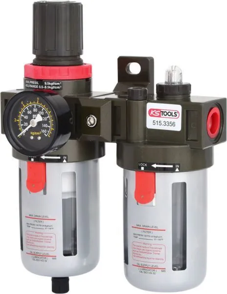 KS Tools 1/2 Zoll Druckluft Wartungseinheit 0,5 - 12 bar