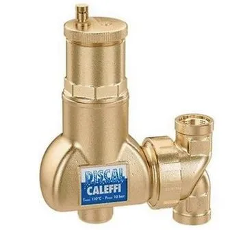 Caleffi DISCAL Mikroblasenabscheider drehbarer Flansch waage- und senkrechter Einbau 1" IG 551706