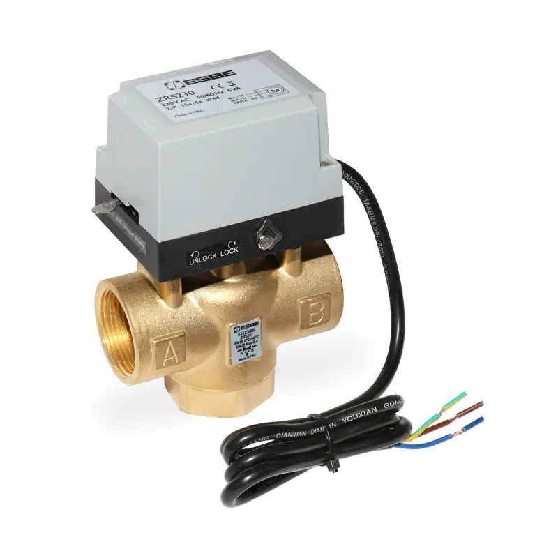 ESBE 3-Wege Zonenventil ZRS 234 Motorsteller DN32 (3x 5/4" IG) 43123400