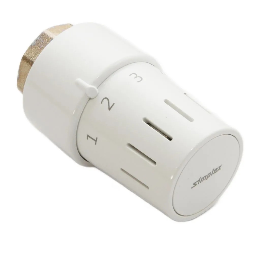 Simplex Thermostatkopf Thermostat Fühlerelement TC-S3 M30x1,5 weiß F35340
