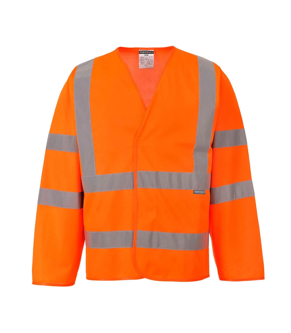 A.V lange Ärmel leichte Weste Riemen und zwei Bänder PORTWEST C473