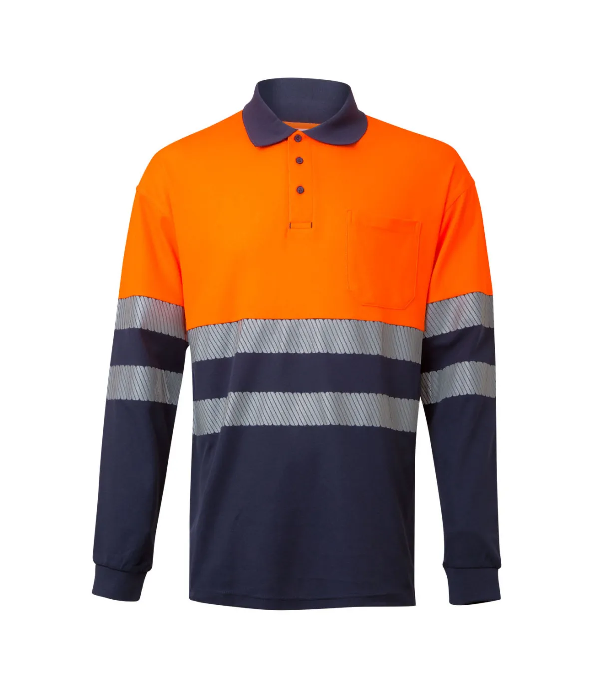 Baumwolle Pol Bi Farbe Langarm Reflatex RS Hohe Sichtbarkeit Serie 305525 VELILLA