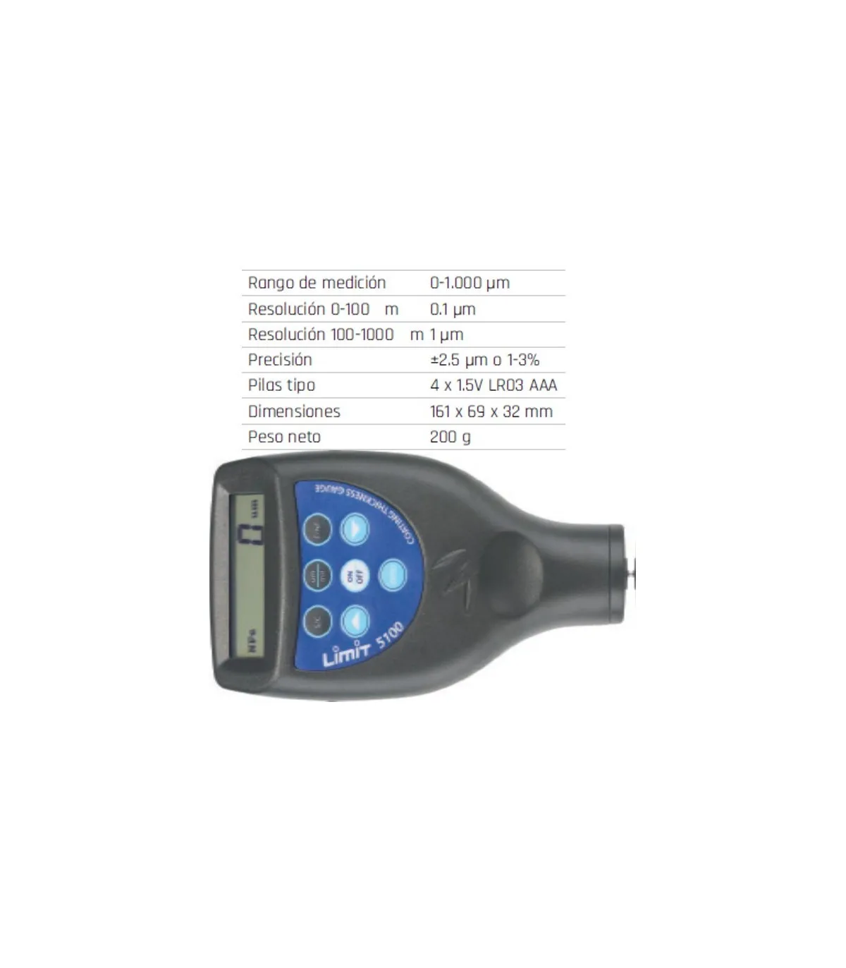 Digitaler Tester der Schichten Dicke oder Badezimmer 5100 Limit