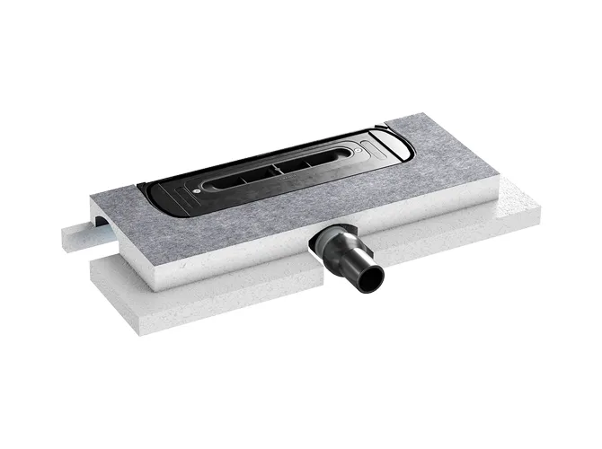 DALLMER Ablaufgehäuse DallFlex Plan EPS-montiert, DN 40, 539311