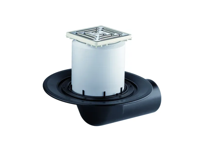 DALLMER Balkonablauf 83 E, DN 50, 100 x 100 mm, 830104