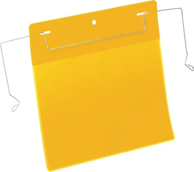 Durable Dokumententasche 210 x 297 mm A4 hoch gelb mit Drahtbügel (Inhalt: 50 Stück - 2.41 € / 1 Stück)