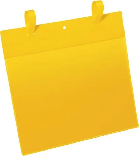Durable Dokumententasche 297 x 210 mm A4 quer gelb mit Lasche (Inhalt: 50 Stück - 2.65 € / 1 Stück)