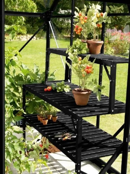 Vitavia Alu Tischaufsatz 121 x 28 x 39 cm schwarz