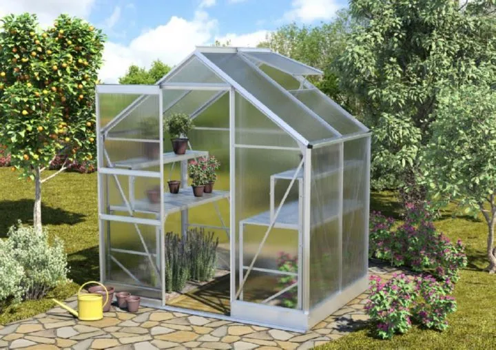 Vitavia Gewächshaus Apollo 2500 HKP 4 mm alu Breite 1950 mm