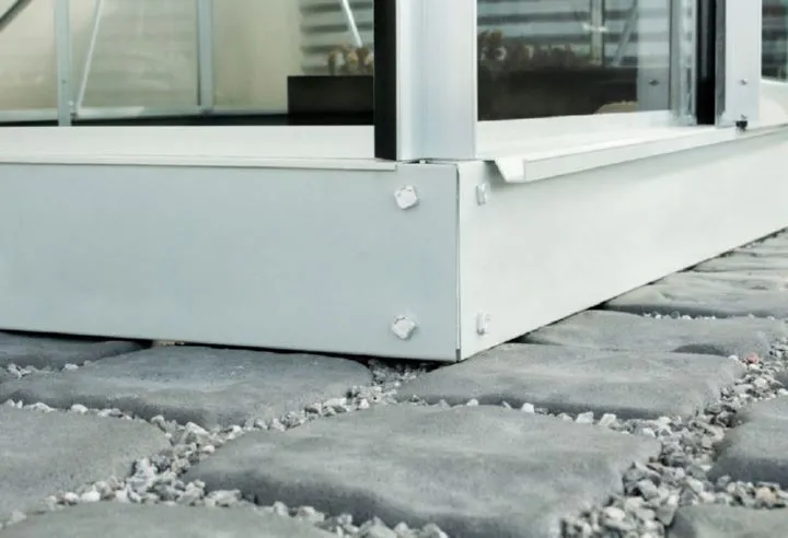 Vitavia Fundament 3800 für Gewächshaus 12,5 cm alu