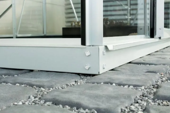 Vitavia Fundament 8300 für Gewächshaus 6 cm aluminiumgrau
