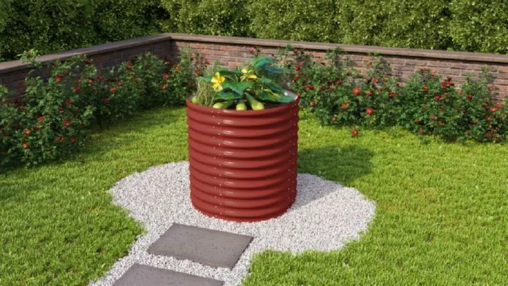 Vitavia Hochbeetanbau Vita Rund 858 rubin Nutzfläche 0.67 qm