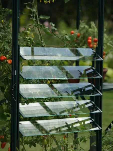 Vitavia Lamellen Wandfenster smaragd mit ESG 3 mm