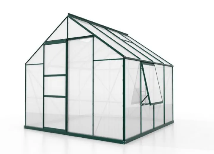 Vitavia Gewächshaus Meridian 1 6700 schwarz Traufenhöhe 1374 mm