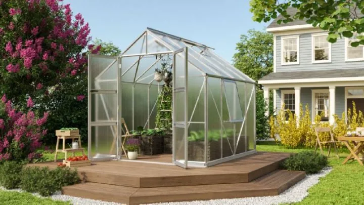 Vitavia Gewächshaus Breite 2570 mm Olymp 6700 HKP 4 mm