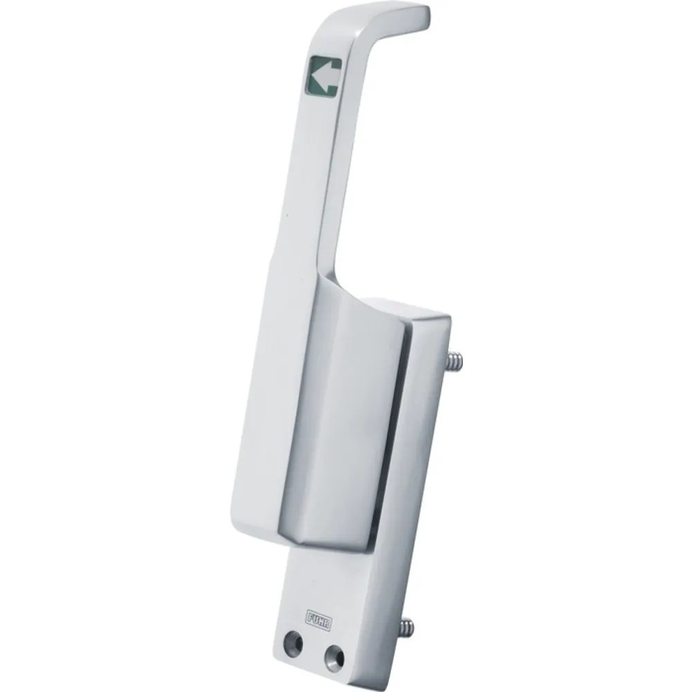 FUHR Türtreibriegel 980, Leichtmetall 23 mm, DIN links silber eloxiert, Rundstange 10 mm