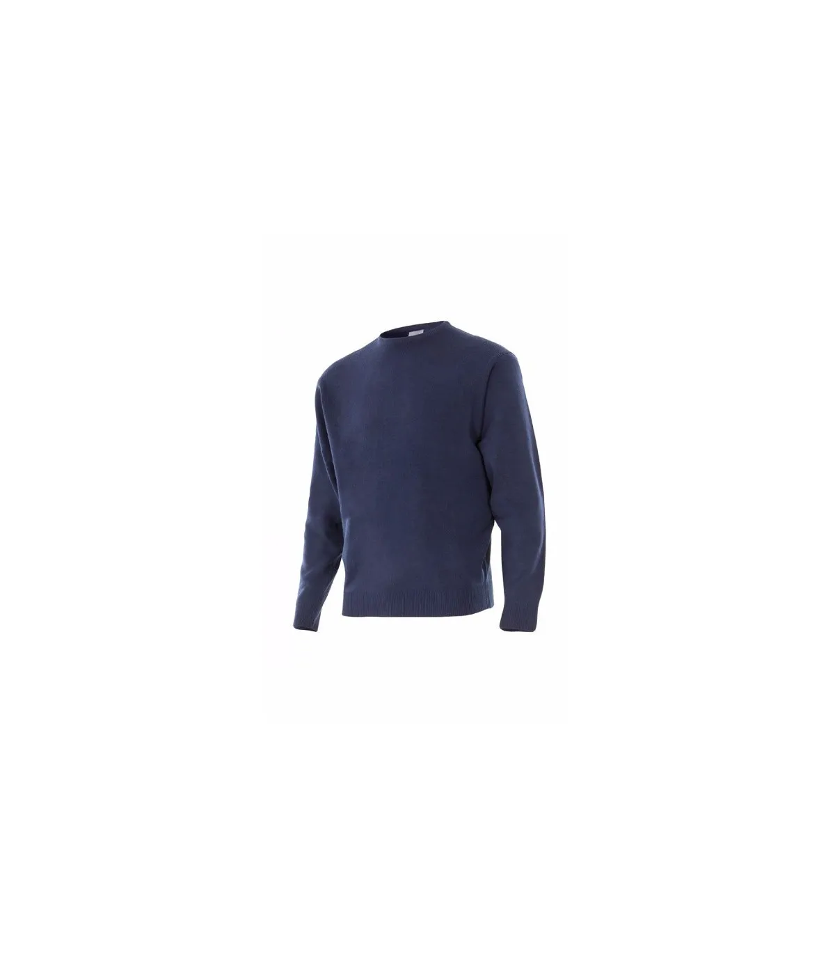 Glattes marineblaues Jersey mit rundem Hals VELILLA Serie 105