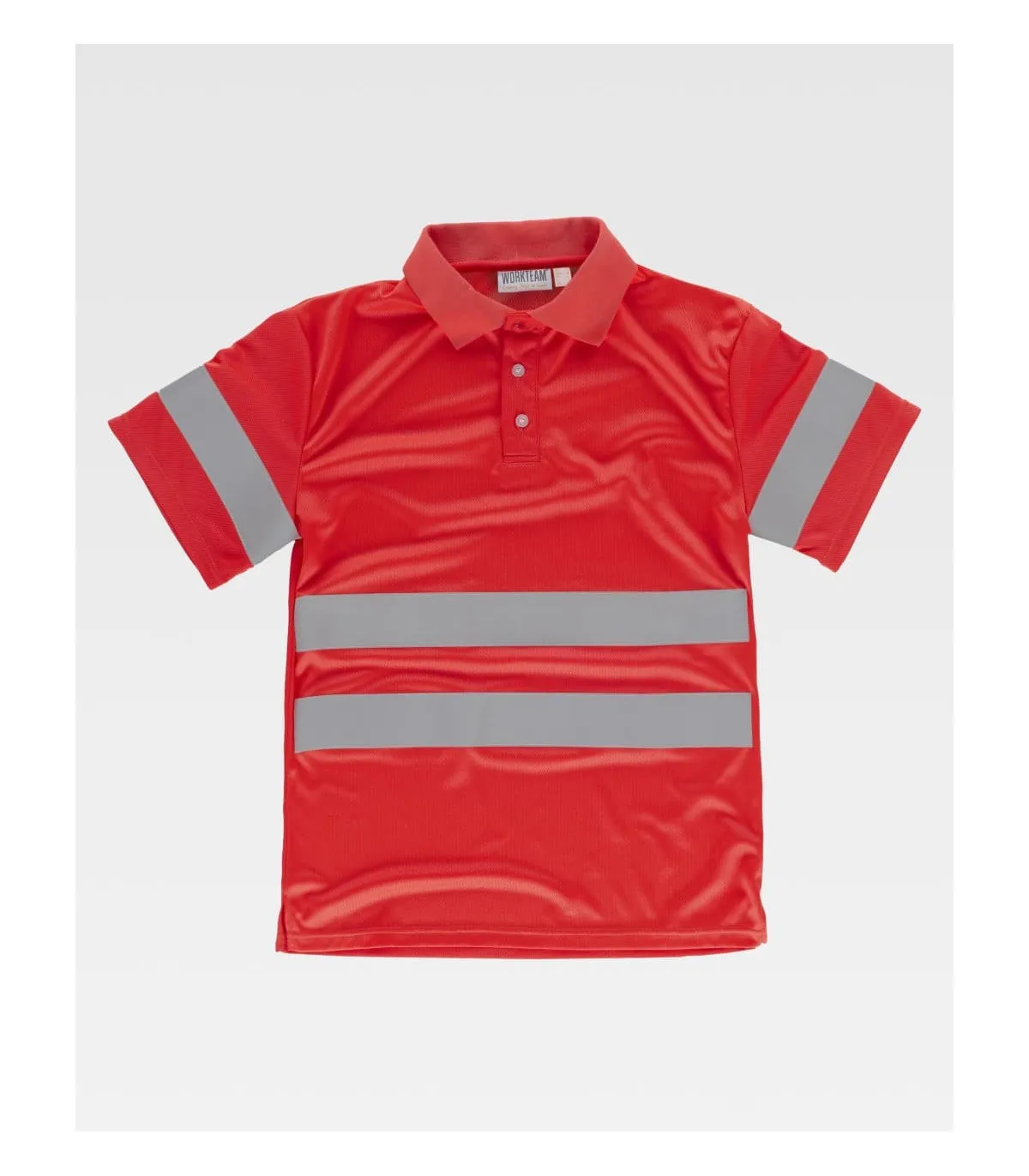 Hohe Sicht kurzen Ärmel Polyester Auge mit reflektierenden Bändern. C3889