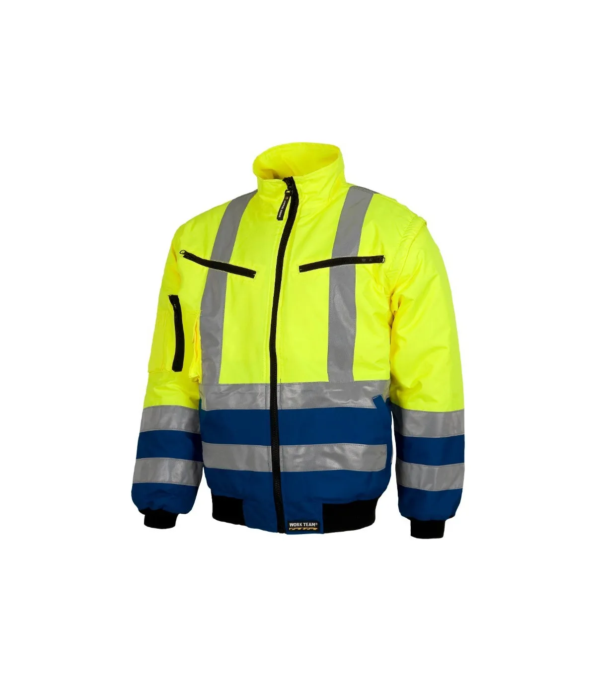 Hohe Sichtbarkeit Cabrio Hochhalspilot und WORKTEAM C3740 Taille fit