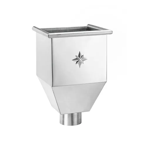 GRÖMO® Zink Wasserfangkasten ø120 quadratisch 370x250x250, 63693