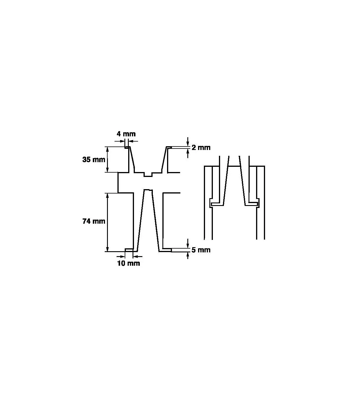 King's Foot, um Interieur und Exterie-Grenzwert zu messen