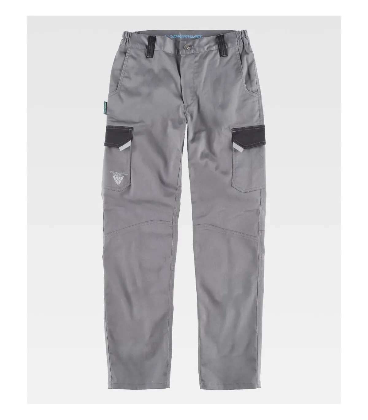 Kombinierte elastische Stoffhose. Zwei WF2855 Öffnungstaschen