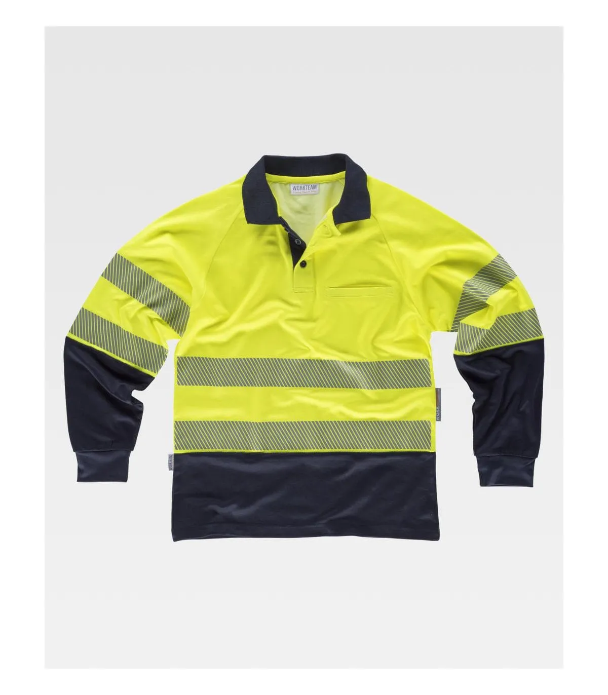 Kombinierte Langarm-Polyester-Mikropiche mit C3896 Baumwoll-Innenraum