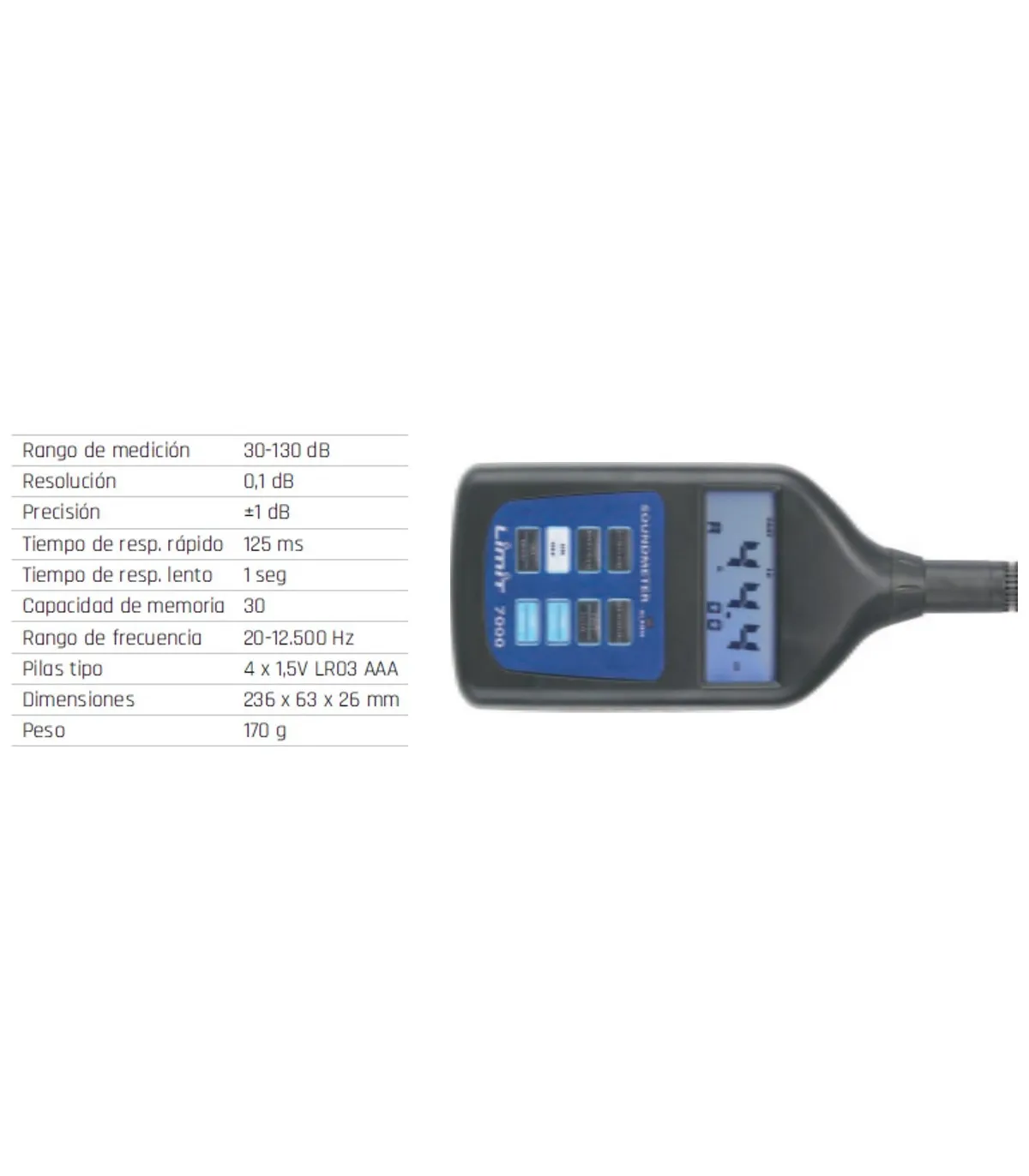 Noise level meter 7000 Limit