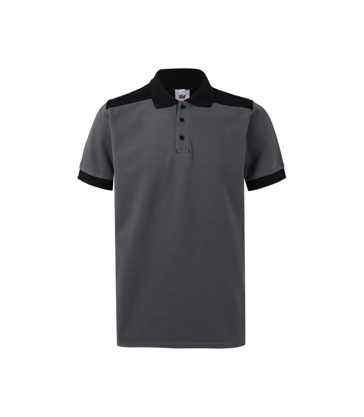 Pole bicolor Ärmel kurze Leinwand Stretch VELILLA