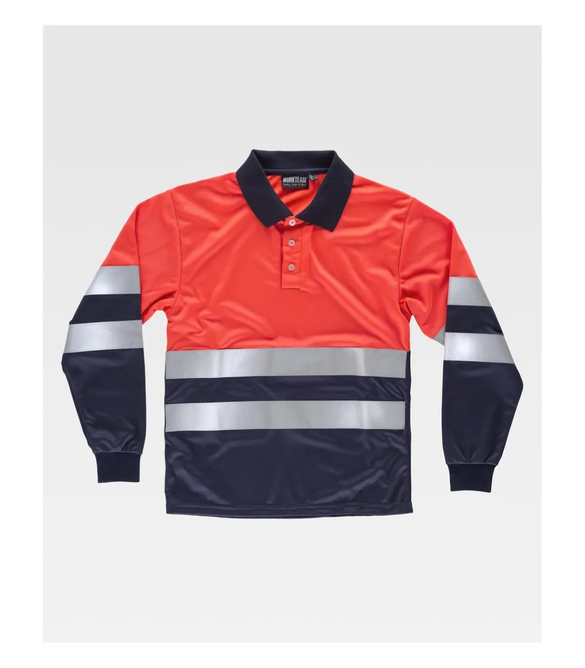 Roter Pol A.V. lange Ärmelkombination aus Polyesterperlenauge mit reflektierenden Bändern C3877