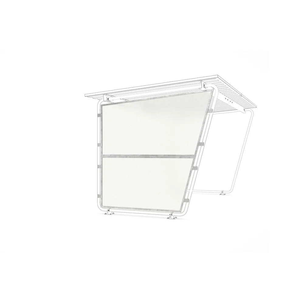 Seitenwand für wsm® Überdachung, für 1- und 2-seitiges Modell