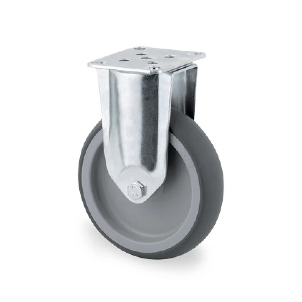 TENTE® Bockrolle TPE, Gleitlager, spurlos, Ø x Breite 75 x 50 mm, TK 75 kg