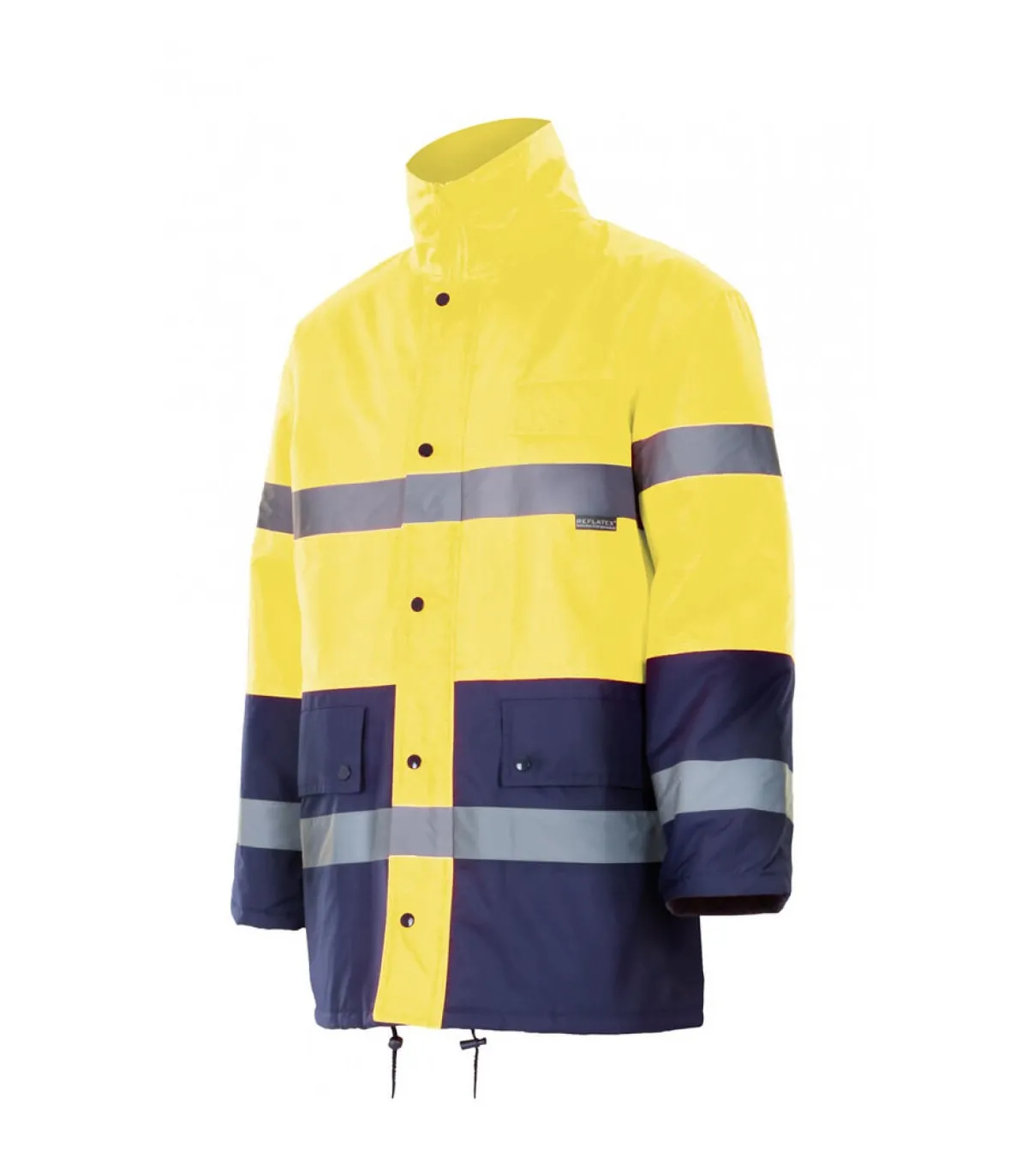 Verstellbarer zweifarbiger Warnparka mit Stopper VELILLA Serie 166