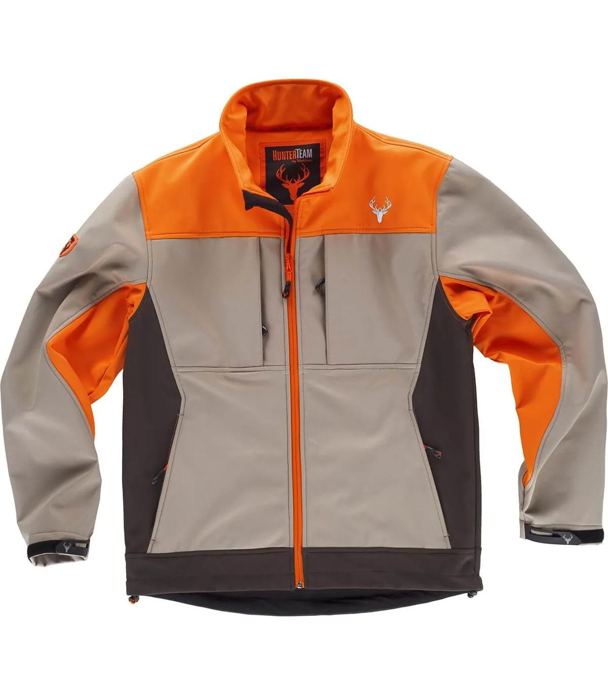Workshell Jacke kombiniert in drei Farben hoch Hals WORKTEAM Sport S8625