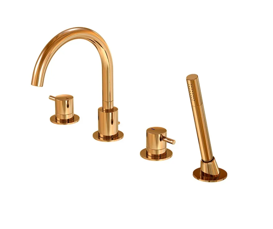 Steinberg Serie 100 4-Loch Wanne/Brause-Standarmatur, rose gold, 100 2400 RG