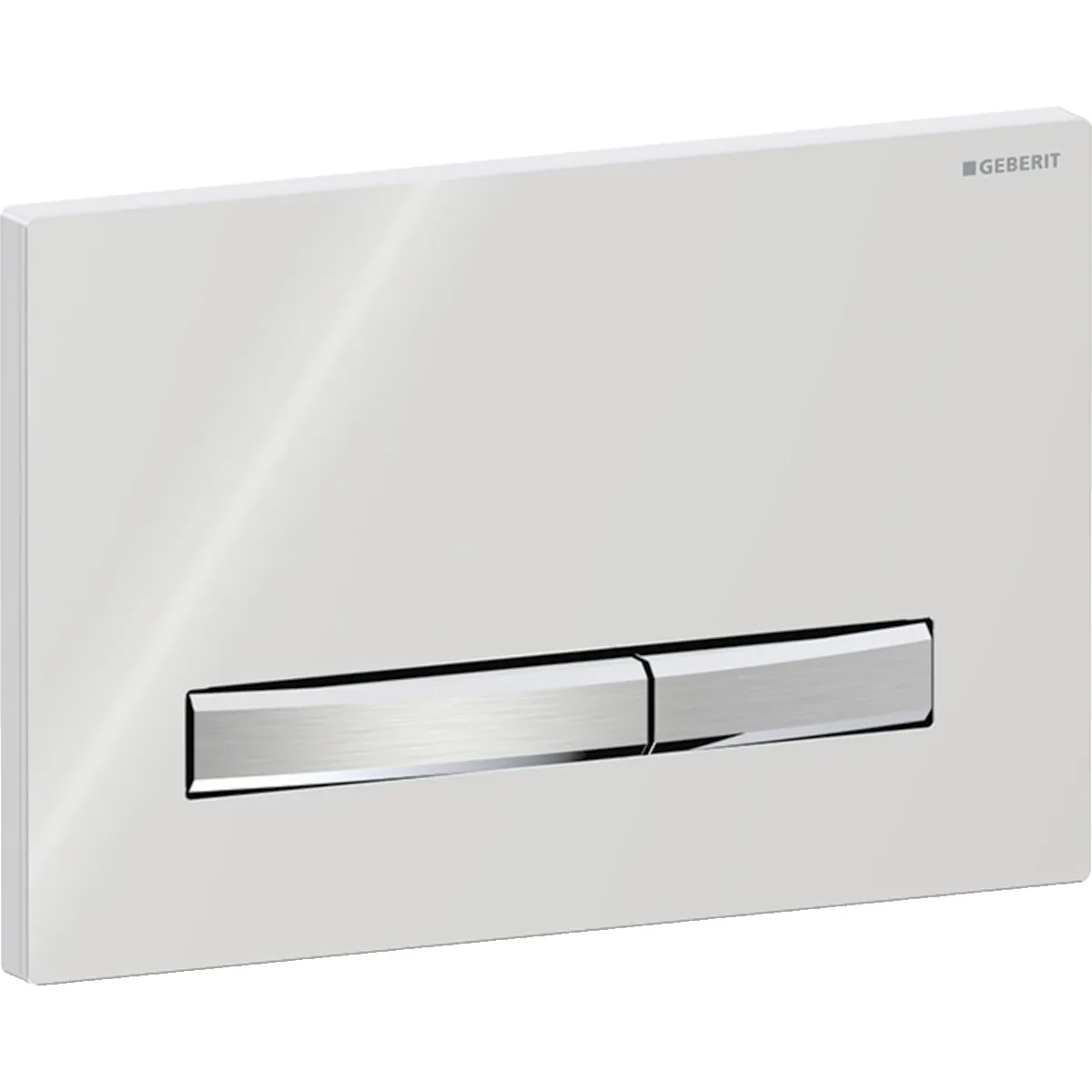 Geberit Sigma50 Betätigungsplatte für 2-Mengen-Spülung alpin weiß - verchromt 115.788.11.2