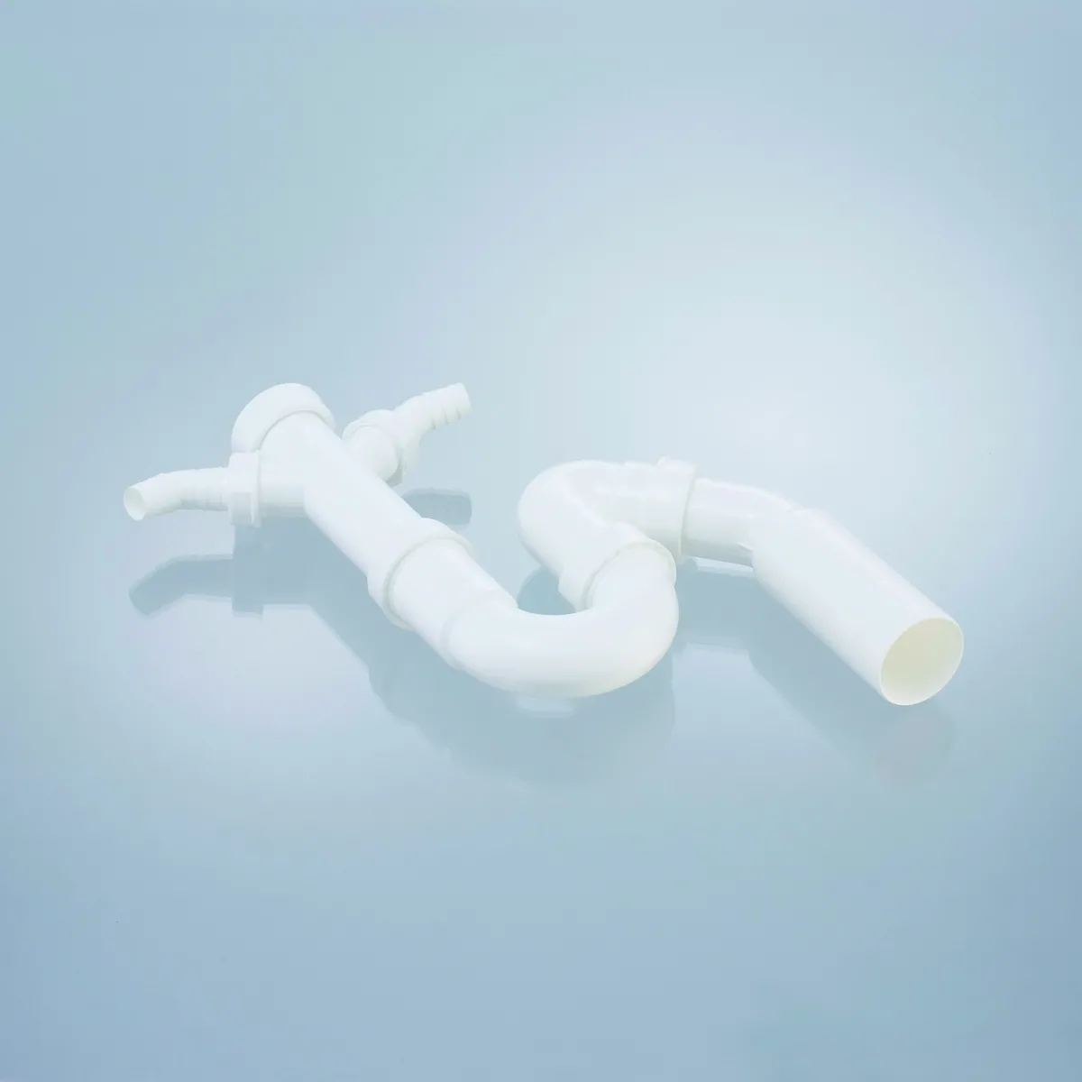 Röhrengeruchsverschluss , Siphon 1 1/2" x 50mm mit 2 Geräteanschlüssen G300224