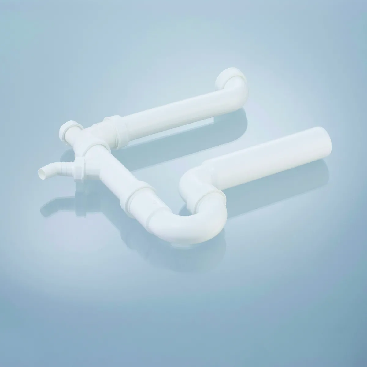 Raumspar - Geruchverschluss, Raumspar - Siphon, Spülensiphon 1 1/2" x 50mm mit Geräteanschluss