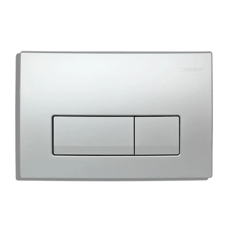 Geberit Delta50 Betätigungsplatte für 2-Mengen-Spülung mattverchromt 115105465