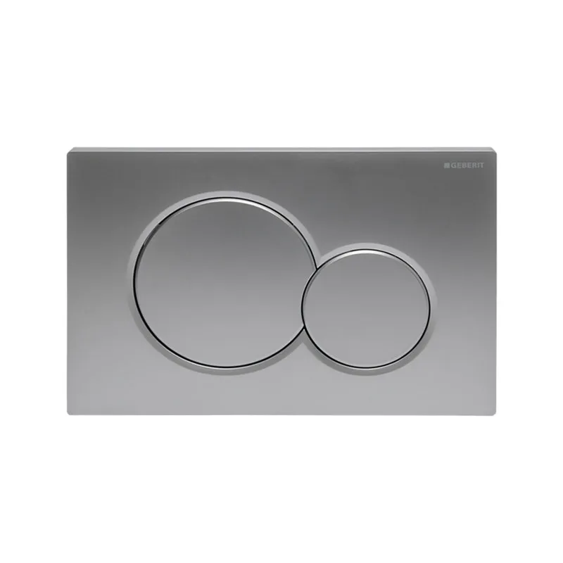 Geberit Sigma01 Betätigungsplatte für 2-Mengen-Spülung, Round chrom matt 115770JQ5
