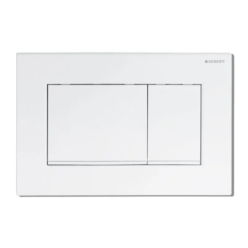 Geberit Sigma20 (ex Sigma30) Betätigungsplatte für 2-Mengen-Spülung, Square weiß matt 115.883.01.1
