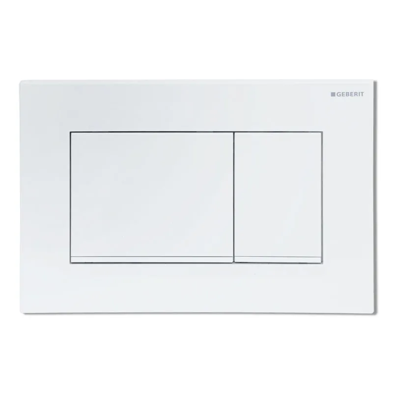 Geberit Sigma20 (ex Sigma30) Betätigungsplatte für 2-Mengen-Spülung, Square weiß 115.883.11.1